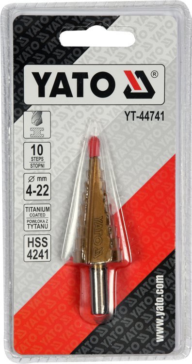 WIERTŁO STOPNIOWE 4-22MM (1 SZT)