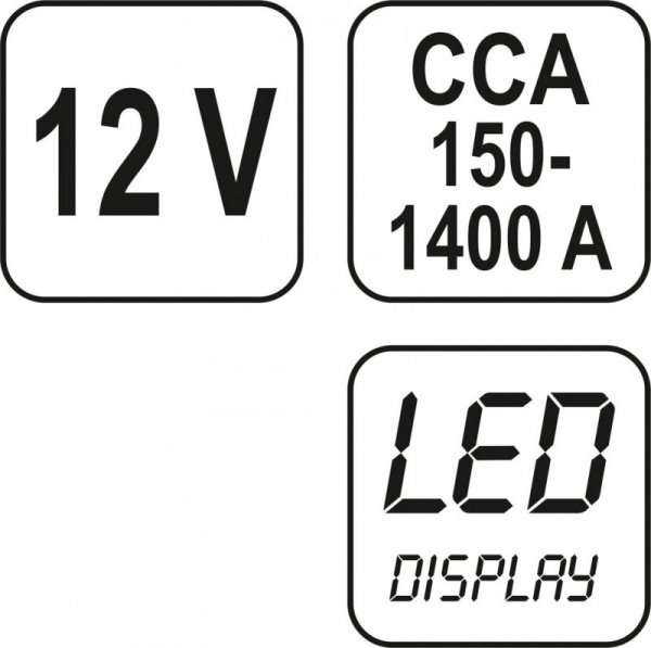 TESTER AKUMULATRORÓW 12V CYFROWY (1 SZT)