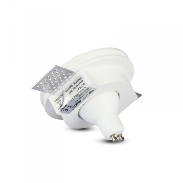 Oczko V-TAC GIPS GU10 Wpuszczane Okrągłe fi.100 Białe VT-771