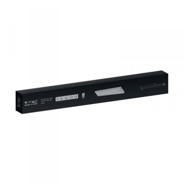Oprawa podszafkowa V-TAC 2,5W LED Srebrna Czujnik Ruchu Ładowanie USB 60cm VT-8143 4000K 260lm