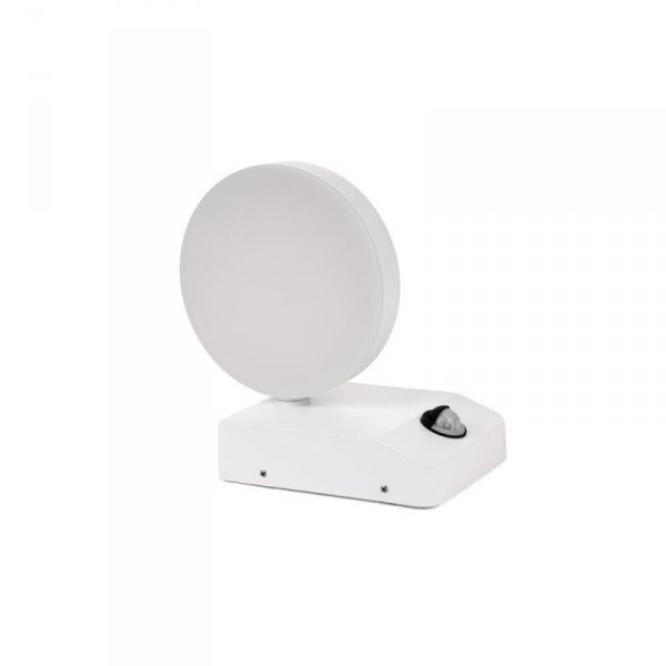 Projektor Oprawa Elewacyjna V-TAC 17W LED Czujnik Ruchu Okrągła Biała IP65 VT-11020S 3000K 2520lm