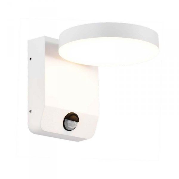 Projektor Oprawa Elewacyjna V-TAC 17W LED Czujnik Ruchu Okrągła Biała IP65 VT-11020S 4000K 2520lm