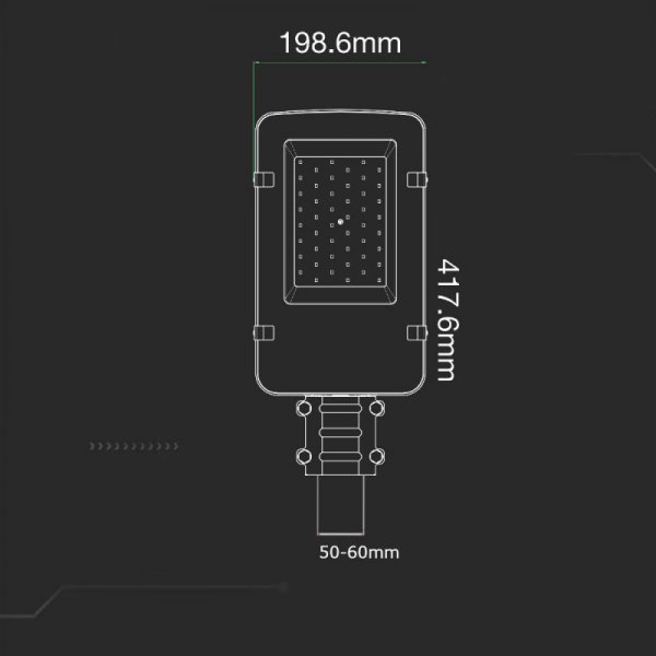 Oprawa Uliczna LED V-TAC SAMSUNG CHIP 30W VT-30ST 4000K 3000lm 5 Lat Gwarancji