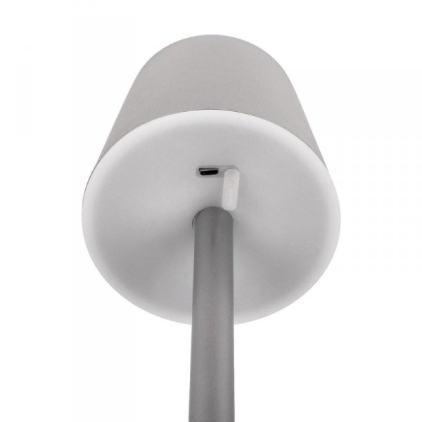 Lampka Biurkowa Nocna V-TAC 3W LED Ładowanie Ściemnianie Szara VT-7703 3000K 70lm