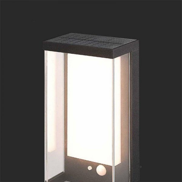 Kinkiet Ogrodowy Ścienny Solarny V-TAC 1W LED Czujnik Ruchu IP65 Czarny VT-1193 3000K 95lm