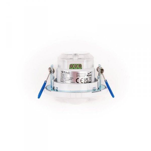 Czujnik Ruchu Mikrofalowy V-TAC Sufitowy Podtynkowy 360st fi80 1200W Biały VT-80360 5 Lat Gwarancji