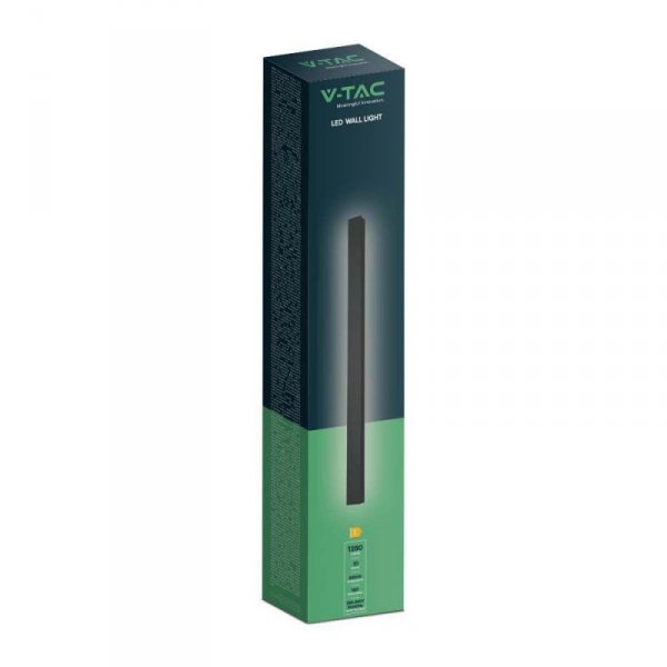 Oprawa Ścienna Elewacyjna LED Linia V-TAC 10W IP65 Czarna 51cm VT-1173 4000K 1300lm