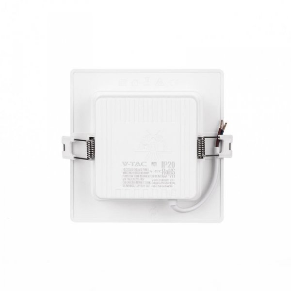 Panel Wpuszczany V-TAC 6W LED SAMSUNG CHIP Kwadrat 120x120mm VT-61006SQ-S 4000K 660lm