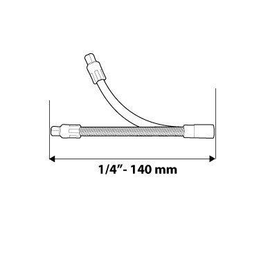 Przedłużka elastyczna 1/2&quot;, 190 mm
