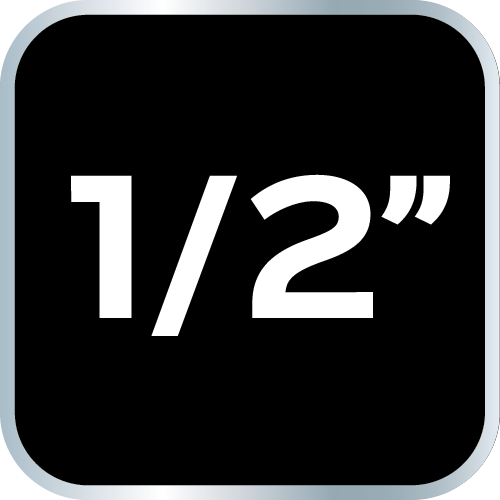 Nasadki udarowe 1/2&quot;, 10-24 mm, zestaw 10 szt., CrMo