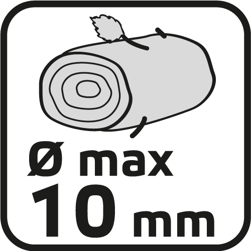 Sekator ogrodowy kowadełkowy 190 mm, średnica cięcia 10 mm