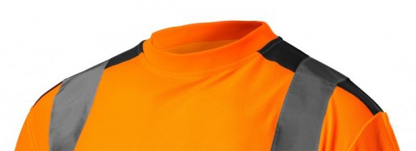 T-shirt ostrzegawczy, ciemny dół, pomarańczowy, rozmiar XXL