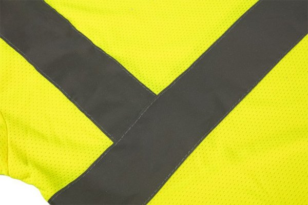 T-shirt ostrzegawczy, żółty, rozmiar L
