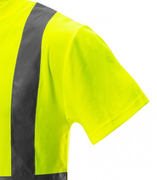 T-shirt ostrzegawczy, żółty, rozmiar L