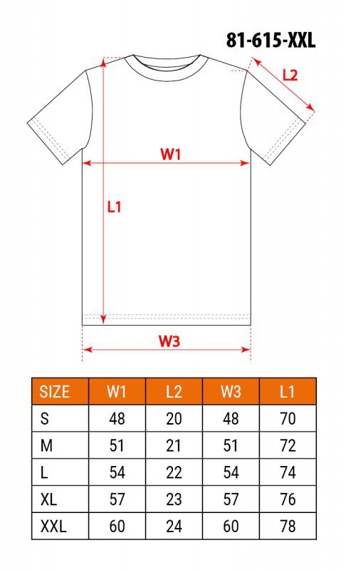 T-shirt roboczy  HD+, rozmiar XXL