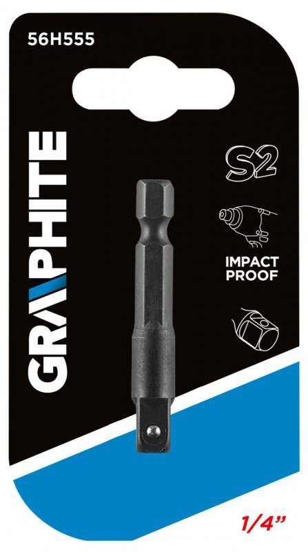 Adapter z 1/4&quot; HEX na 1/4&quot; KWADRAT