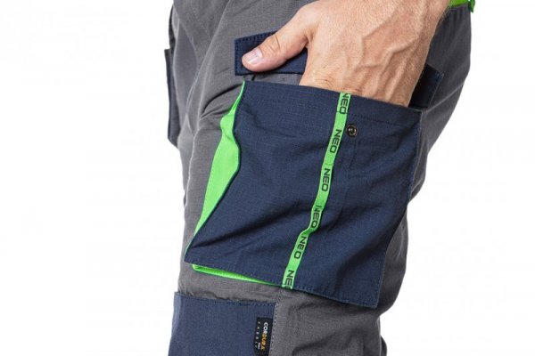 Spodnie robocze PREMIUM, 100% bawełna, ripstop, rozmiar XS