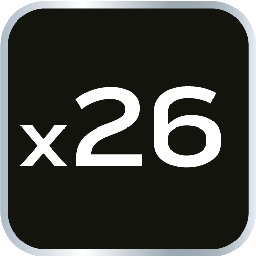 Szczelinomierz 26 listków (0.04 - 0.63 mm) 65MN/stal nierdzewna