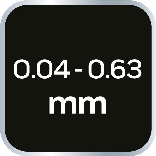 Szczelinomierz 26 listków (0.04 - 0.63 mm) 65MN/stal nierdzewna