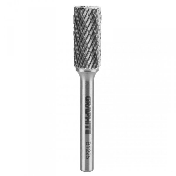 Frez do metalu HM, typ B (walcowy z ostrzami na górze), 12 x 25 mm, trzpień 6 x 45 mm