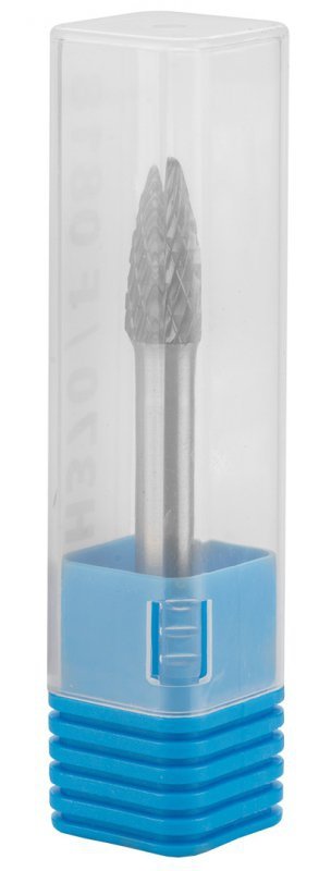 Frez do metalu HM, typ F (ostrołukowy zaokrąglony), 8 x 18 mm, trzpień 6 x 45 mm