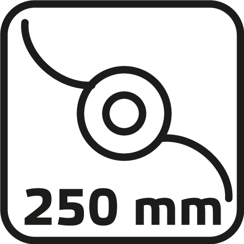 Podkaszarka 350W, szerokość koszenia 250mm