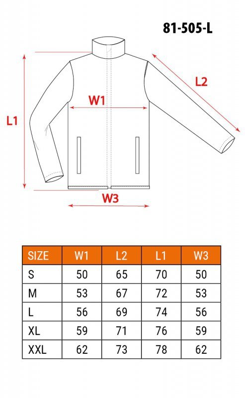 Bluza polarowa wzmacniana CAMO, rozmiar L
