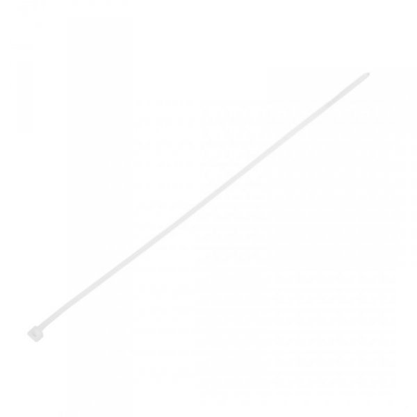 Opaski zaciskowe 2.5 x 200 mm, 100 szt., białe