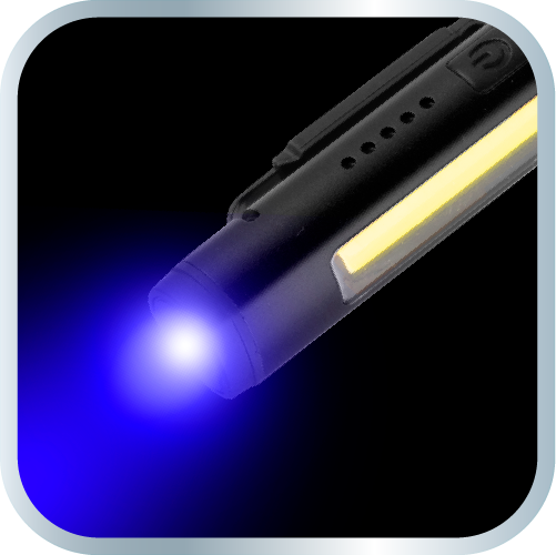 Lampa inspekcyjna 450 lm COB LED + laser + UV + latarka 4 w 1
