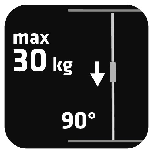 Podpora teleskopowa 50-115 cm
