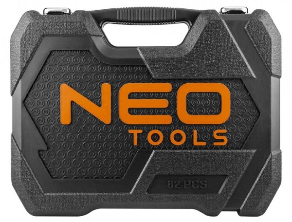 Zestaw kluczy nasadowych 1/2&quot;, 1/4&quot;, 82 szt., CrV, ECO
