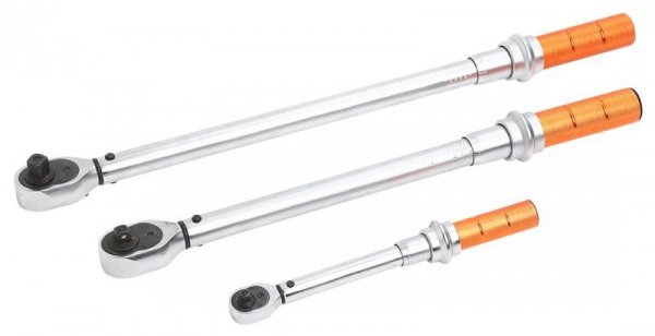 Zestaw kluczy dynamometrycznych 1/4&quot;, 3/8&quot;, 1/2&quot; 3 szt.