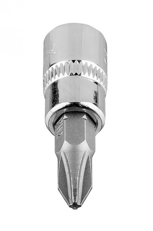 Końcówka wkrętakowa PH2 na nasadce 1/4&quot;, krótka, 37 mm