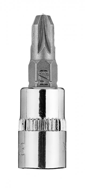 Końcówka wkrętakowa PZ3 na nasadce 1/4&quot;, krótka, 37 mm
