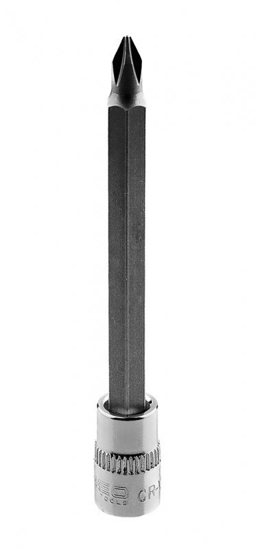 Końcówka wkrętakowa PH1 na nasadce 1/4&quot;, długa, 87 mm