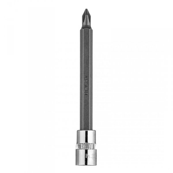 Końcówka wkrętakowa PH1 na nasadce 1/4&quot;, długa, 87 mm