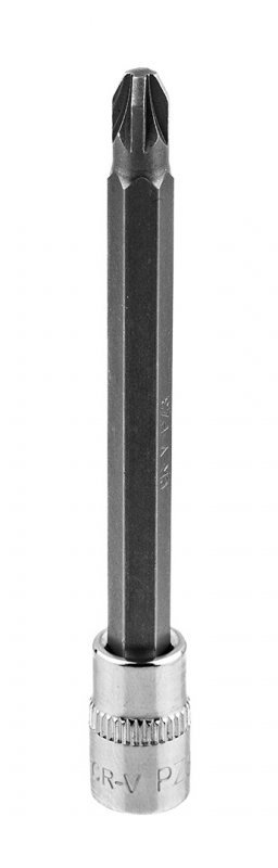 Końcówka wkrętakowa PZ3 na nasadce 1/4&quot;, długa, 87 mm