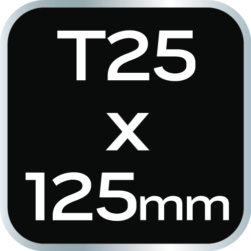 Wkrętak Torx 1000V,T25 x 125 mm