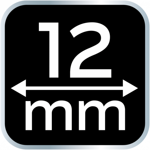 Dłuto 12 mm, CRV, uchwyt drewniany