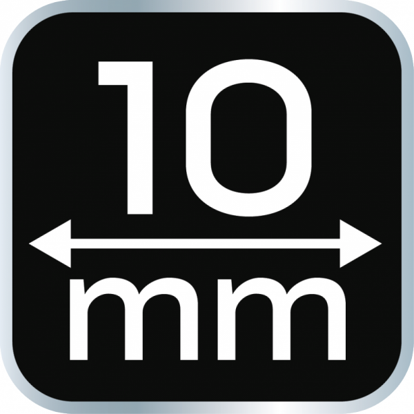 Dłuto 10 mm, CRV, uchwyt dwukomponentowy