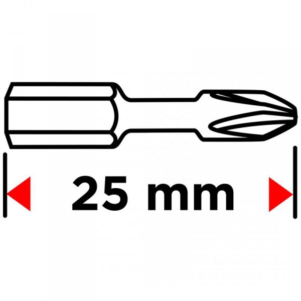 Bity udarowe TX15 x 25 mm, 20 szt.