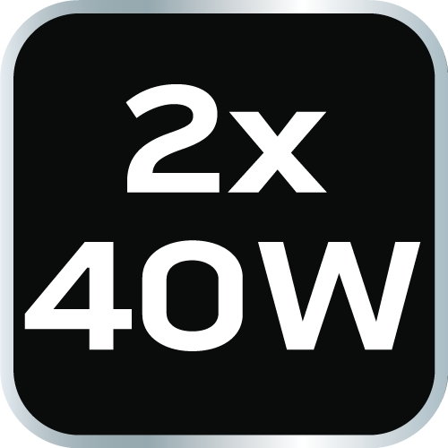 Lampa podwójna 360 stopni 2x4300lm