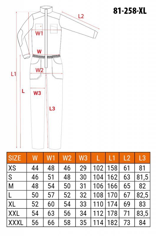 Kombinezon roboczy HD Slim, rozmiar XL