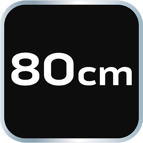 Poziomnica aluminiowa S 300, 3 libelle, 80 cm