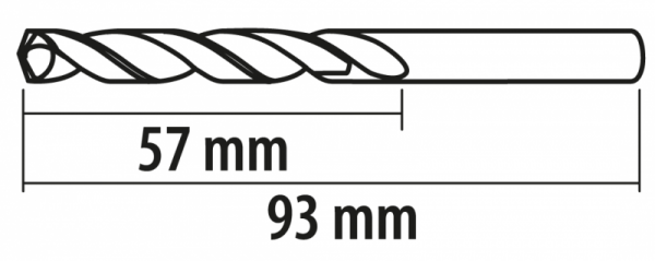 Wiertła do metalu Baildon BASIC DIN 338 RN NWKa 5,5 mm, HSS (S), 93-57 mm, wielokrotność 10