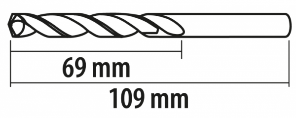 Wiertła do metalu Baildon BASIC DIN 338 RN NWKa 7,5 mm, HSS (S), 109-69 mm, wielokrotność 10
