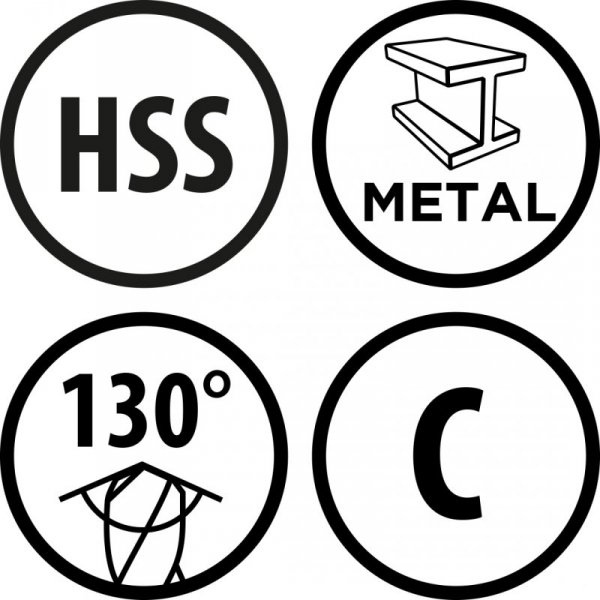 Wiertło do metalu Baildon BASIC DIN 345 RN NWKc 20 mm, HSS (S), 238-140 mm