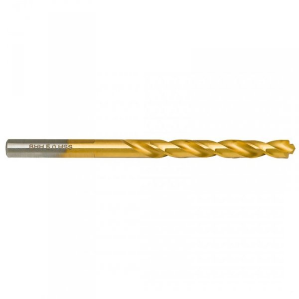 Wiertło do metalu Baildon DIN 338 RN 5 mm, HSS TiN (S), 86-52 mm (chwyt 3-płaszczyznowy)