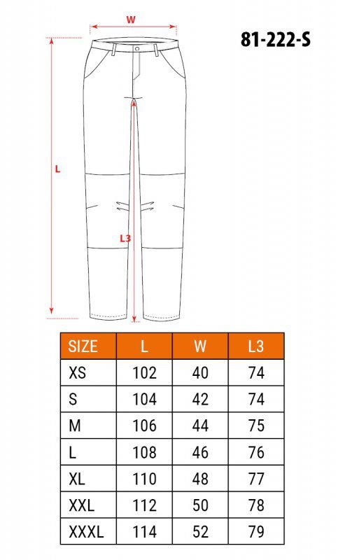 Spodnie robocze CAMO olive, rozmiar S