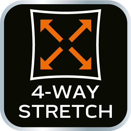 Spodnie robocze OUTDOOR, 4 way stretch, musztardowo-szare, rozmiar XXXL